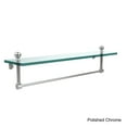 thumbnail image 3 of Mambo Collection Glass Vanity Shelf  with Integrated Towel Bar - Polished Nickel / 22 Inch, 3 of 5
