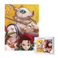 thumbnail image 1 of Rompecabezas de madera de 500 piezas Demon Slayer: adecuado para niños adultos, rompecabezas para niños y niñas, juguetes de juego de entretenimiento con rompecabezas. Talla única, 1 of 8