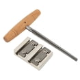 thumbnail image 2 of Juego de herramientas para violín, hoja de metal, mango de madera, incisivo, 4 agujeros, escariador para clavijas de violín para mantenimiento, 2 of 14