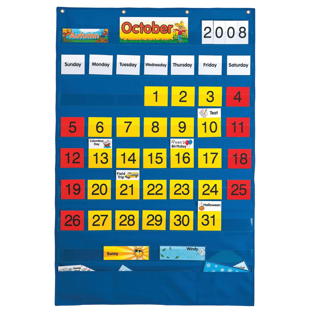 ... Learning Details about   Learning Resources Calendar/Weather Pocket Chart Theme/Subject 