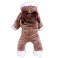 thumbnail image 1 of Methold Cachorro gato perro ropa de invierno ropa lindo mascota suéter puente sudadera con capucha abrigo traje Ropa para mascotas marrón XS, 1 of 6