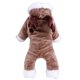 thumbnail image 1 of Methold Cachorro gato perro ropa de invierno ropa lindo mascota suéter puente sudadera con capucha abrigo traje Ropa para mascotas marrón XS, 1 of 6