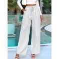 thumbnail image 6 of Women'S Pants Elastic Waist Light Weight Palazzo Pants for Women Casual Lounge Wide Leg Pants Woman, 6 of 9