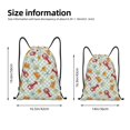 thumbnail image 2 of Daiia Lobster Sea Shell Pattern Drawstring Backpack, Gym Bag, Lightweight Backpack, Water-Resistant Bag Travel Sports Backpack, Fitness Bag, Yoga Bag-Small, 2 of 6
