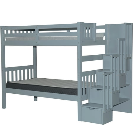 Stairway Twin Over Bunk Bed, Twin Over Full Bunk Bed With Stairs Canada