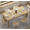 Natural, variant on Timagebreze 71 Inch Farmhouse Dining Table for 6-8 Rectangular Dinner Table with Large Waterproof Tabletop for Kitchen & Dining Room,Brown