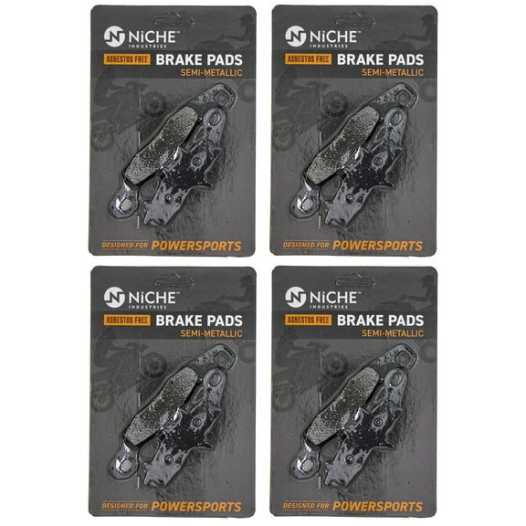 Niche Front Brake Pad Set for Suzuki RM100 Semi-Metallic Motorcycle 4 Pack 519-KPA2421D