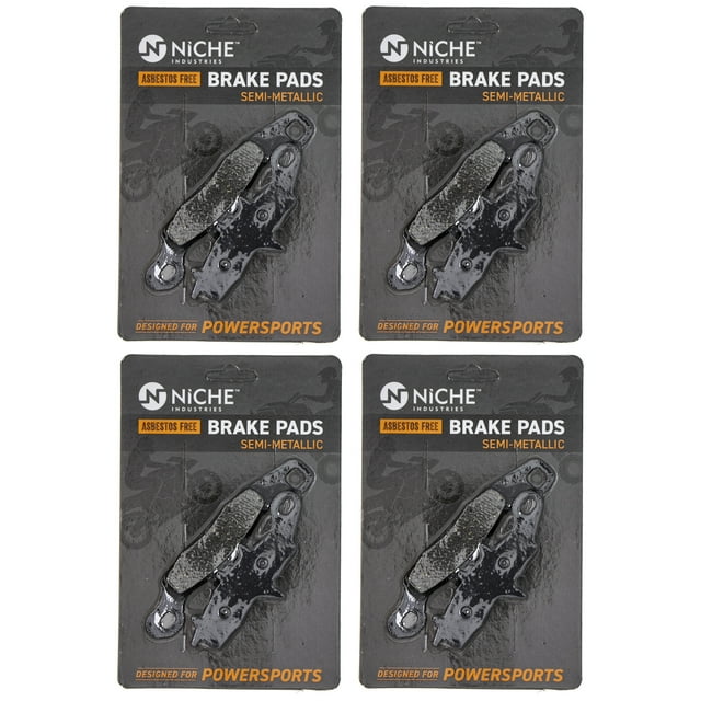 Niche Front Brake Pad Set for Suzuki RM100 Semi-Metallic Motorcycle 4 Pack 519-KPA2421D