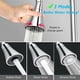 thumbnail image 4 of Extensor de grifo para fregadero de cocina, bañera, rociador de grifo ajustable giratorio de 360 grados, apariencia duradera y suave, resistente al óxido y la decoloración, moldeable con tubo duro de, 4 of 5