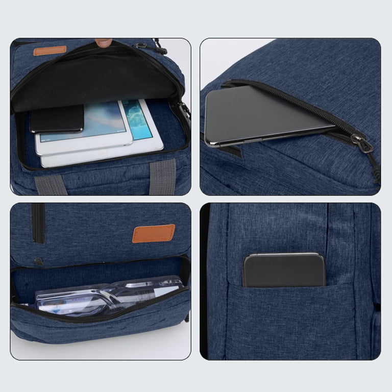 Blue Handbag Backpack and Wristlet Wallet Set Like New Amazon.com: GLENLCWE Blue Marble Women main image 4