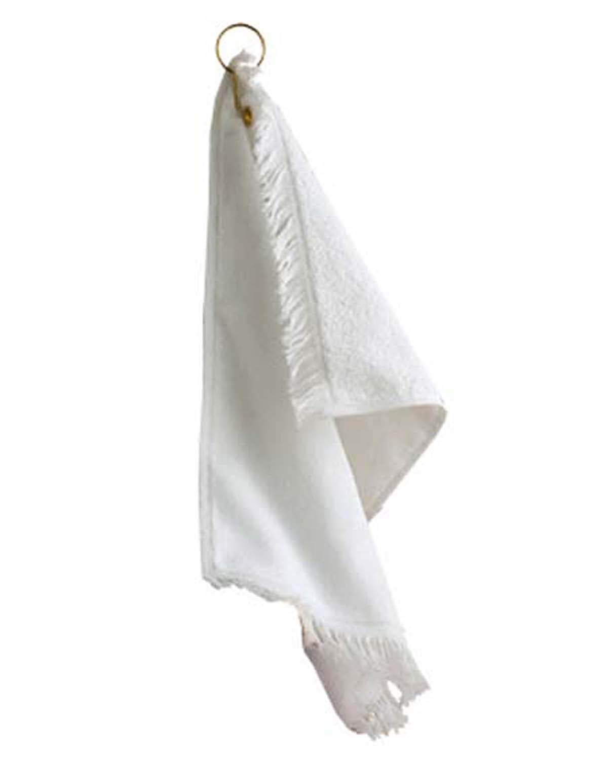 Details about   Towels Plus Fringed Fingertip Towel with Corner Grommet and Hook T60GH OS 