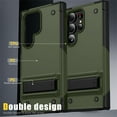 thumbnail image 7 of ELEHOLD Rugged Case for Samsung Galaxy S24,Hybrid Military Grade Drop Protection Built-in Hidden Kickstand Shockproof Armor Cover for Samsung S24,Armygreen, 7 of 7