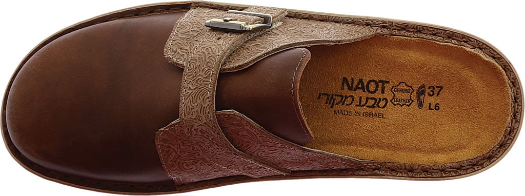 Naot Avignon Women's Leather Slip On Buckled Open-Back Clog