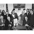 thumbnail image 2 of President Eisenhower At Signs The Saint Lawrence Seaway Act Of 1954. May 13 History (36 x 24), 2 of 2