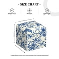 thumbnail image 3 of Goofa Vintage Floral Birds Tissue Box Cover PVC Leather Tissue Holder Square Facial Tissue Case Facial Paper Organizer Dispenser for Bathroom, Vanity Countertop, 3 of 8