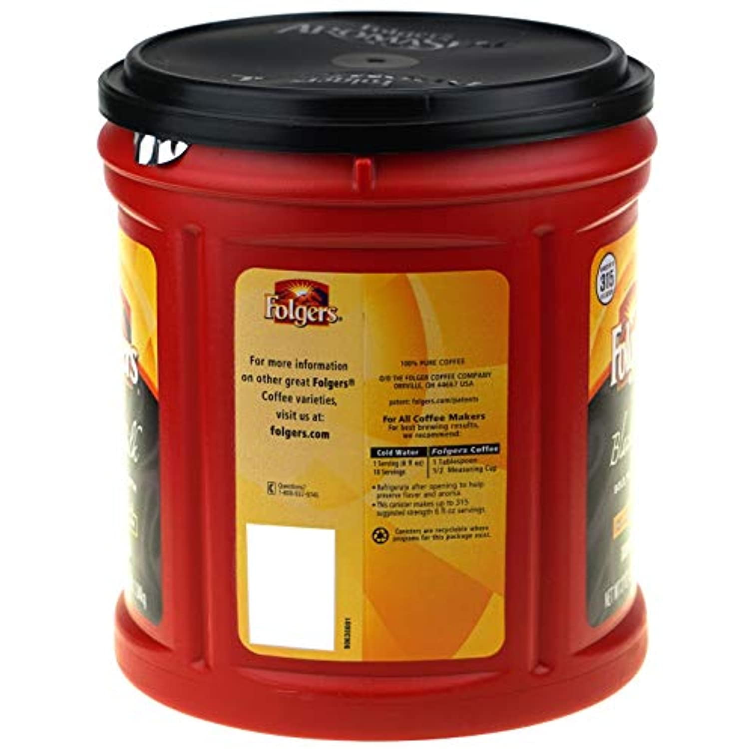 2 Pack | Folgers Black Silk Ground Coffee (40.3 oz.)