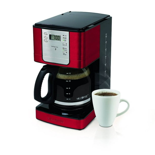 Coffee M. Infusion Avancée 12 Tasses Auto-Pause Programmable Cafetière Rouge JWX36RR