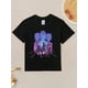 thumbnail image 3 of Girls' K-Pop Music Graphic T-Shirt - Cute Anime Dancing Group Design With Korean Lettering & K-Pop Stars, Round Neck Short Sleeve Casual Summer Tee For K-Pop Fans, Trendys Korean Pop Culture Apparel, 3 of 8