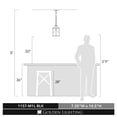 thumbnail image 4 of Golden Lighting Payton 1-light Pendant in Matte Black, 4 of 6