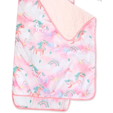 Toddler Nap Mat with Pillow and Blanket Set,Sleeping Bag, Roll up Slumber Bag for Daycare, Travel,Preschool Kindergarten for Boys Girls