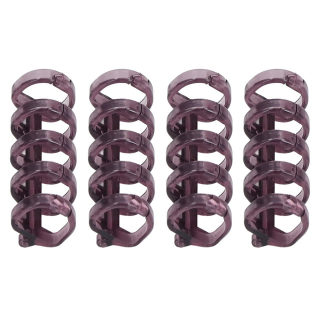 Anillos De Encuadernación De Plástico, Organizador De 60 Hojas, Accesorios De Carpeta De 20 Piezas Porosos, Anillo De Clip De 5 Agujeros Para Uso En Oficina Y