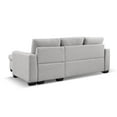 thumbnail image 4 of Tufted Sectional Chaise Sofa Sleeper with Storage in Dark Grey, 4 of 14