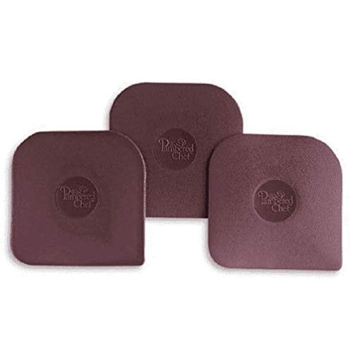 pampered chef nylon pan scrapers set of 3 in brown