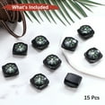 thumbnail image 4 of Uxcell 20mm Slip-On Wrist Compass [15PCS] - Hard Shell Liquid Filled Button Compass for Hiking - [Black], 4 of 6