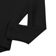thumbnail image 6 of Oyolan Kids Girls Ballet Dance Leotard Long Sleeves Mock Neck Gymnastics Bodysuit Dancewear Black M, 6 of 7