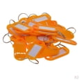thumbnail image 1 of ETIQUETAS CLAVE Etiquetas de plástico Anillos de aleación para etiquetas de identificación Tarjeta Etiqueta FOB del coche 100 piez naranja Gloria Llavero Etiquetas de nombre, 1 of 9
