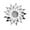 Silver, variant on fsxdhpcsgfc Home DIY Sunflower Acrylic Three- Wall Sticker Decoration Trumpet Ornament Sculptures in Ice Sculpture Paste for Painting