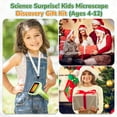 thumbnail image 3 of 3.0" Screen Digital Microscope for Kids: 1000X Rechargeable Mini Pocket Portable Miniscope Magnifying Glass 4K Coin Jewelry Loupe Edu Science STEM To, 3 of 7