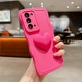 thumbnail image 2 of for Samsung Galaxy Note 20 Case 6.7", Cute Kawaii 3D Love Heart Aesthetic Curly Wavy Non-Slip Camera Cover Shockproof Soft Silicone Note 20 5G Phone Case for Women (Hot Pink), 2 of 6