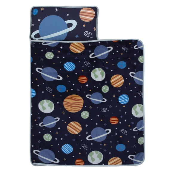 Everything Kids Solar System Blast Off Plush Toddler Nap Mat