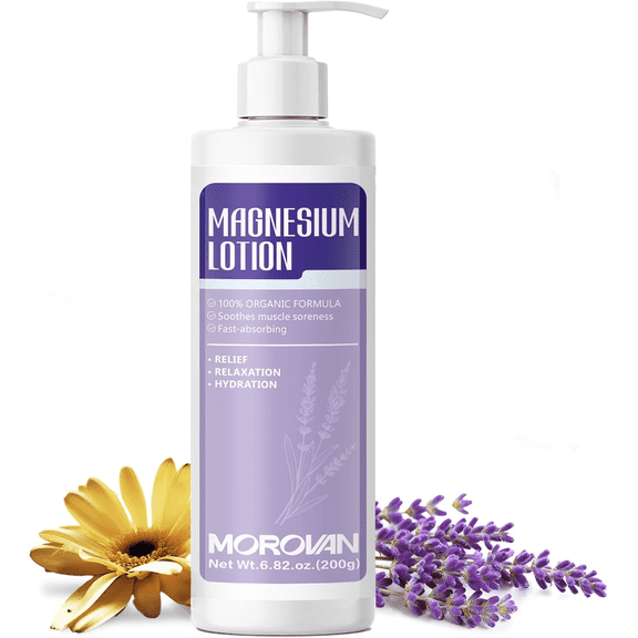 Magnesium Lotion Muscle Relief & Relaxation Body Care for Men and Women 6.82 oz