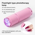 thumbnail image 1 of Nail Flashlight High Efficient Quick Drying Compact LED Gel Curing Small UV Currency Detector Lamp for Female, 1 of 8