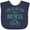 Navy Blue, variant on Inktastic Life's Better on a Bicycle Girls Baby Bib