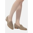 thumbnail image 7 of ANNA Taupe Suede Leather Loafers, 7 of 7