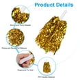 thumbnail image 3 of Uxcell 18Pcs Cheerleading Pom Poms with Baton Handle for Game Sports, Gold Tone, 3 of 6