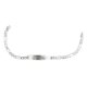 thumbnail image 4 of JOYARIS Pulsera Mujer Esclava Fígaro Plata925 Placa Diamantada 4 Mm Talla Largo/Ancho:20 cm x 4 mm PT-0000295, 4 of 5