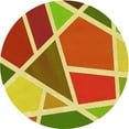thumbnail image 1 of Ahgly Company Machine Washable Indoor Square Transitional Green Area Rugs, 3' Square, 1 of 7