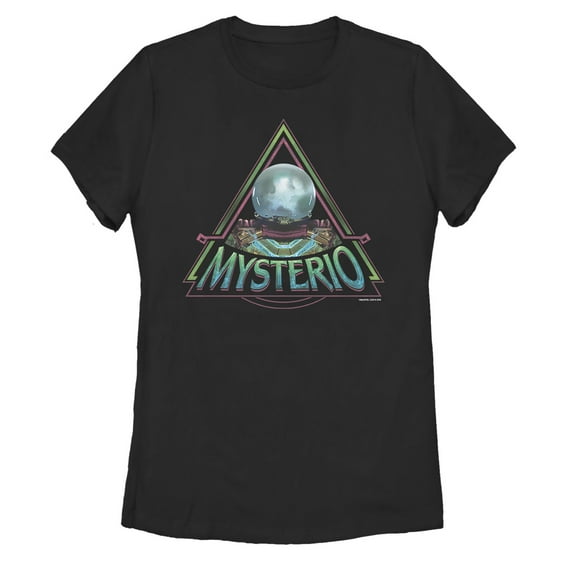 Women's Marvel Spider-Man: Far From Home Mysterio Crystal  Graphic Tee Black Small