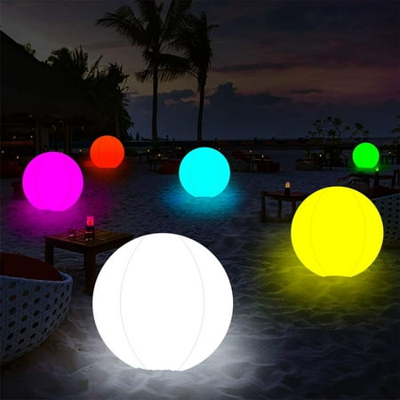 Inflatable Waterproof Led Solar Glow, Outdoor Solar Color Changing Led Floating Lights Ball