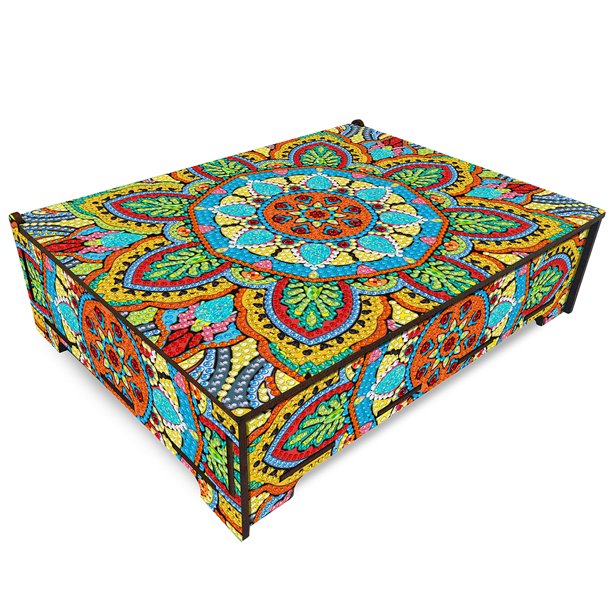 Caja Pintura Diamantes Imitación Almacenamiento Mandala Gran Capacidad para Manualidades