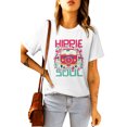 thumbnail image 2 of ABPHQTO Camiseta de manga corta blanca Hippie Soul Funny Van Dweller para mujer, 2 of 5