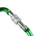 thumbnail image 3 of AGPtek 24 Pcs 3" / 8cm Aluminum Carabiner D Shape Buckle Pack Keychain Locking Clip Hook Buckle, 3 of 7