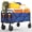 Blue, variant on Garvee Folding Wagon Cart 5 Inch Wheels 600D PVC Coated for Beach Outdoor Garden Shopping