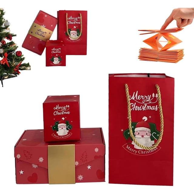 Vaidha Surprise Gift Box Explosion, Creating the Most Surprising Gift, Merry Christmas Surprise Box Gift Boxes, Surprise Box for Money, Folding Bounce Gift Box, Exploding Boxes for Birthday