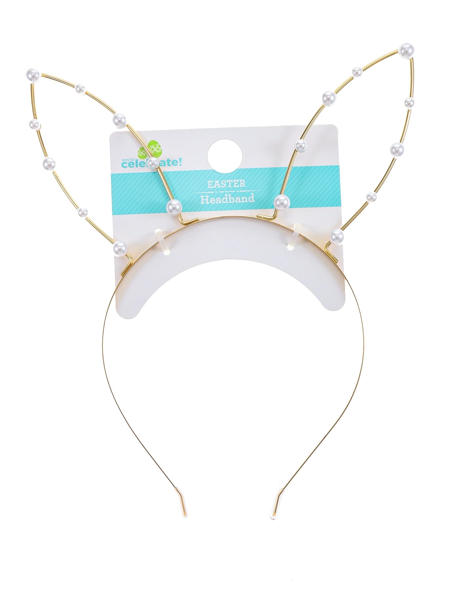 Way to Celebrate Easter Pearl Bunny Ears Headband, 1 Piece