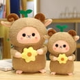 thumbnail image 5 of Oveja De Peluche De Juguete Alta Simulación Fuerte Flexibilidad Lavable Niños Oveja Peluche De Juguete con Brote Verde para Estudiante, 1 Pieza, Marrón, 25 Cm brillar Electrónica, 5 of 5